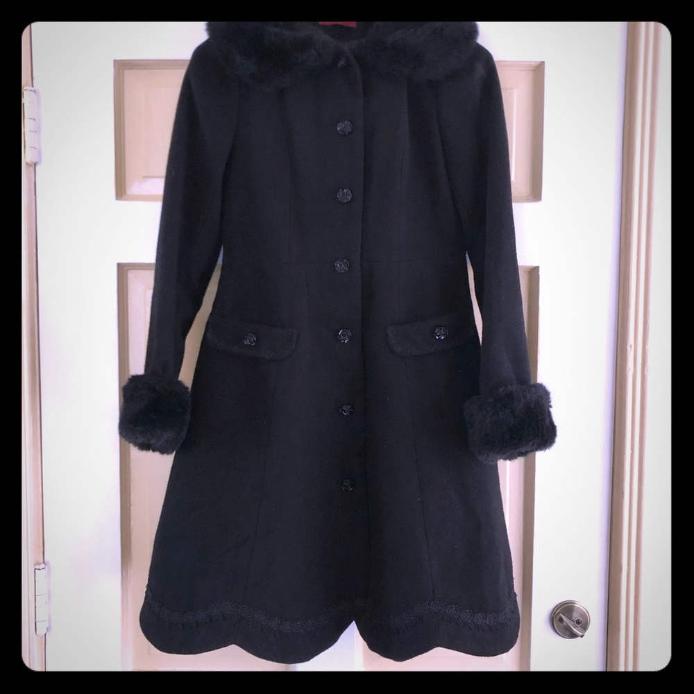 Bodyline Youkosu Lolita Faux-fur Trim Peacoat